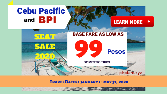 Grab As Low As 99 Pesos Base Fare Via Cebu Pacific-bpi Travel Sale 